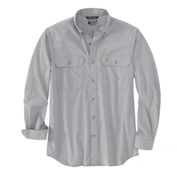 Force Relaxed Fit Lightweight Long-Sleeve Button Down Shirt Thumbnail