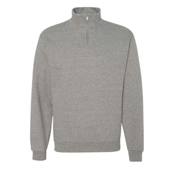 NameHere - Unisex Nublend® Cadet Collar Quarter-Zip Sweatshirt Thumbnail