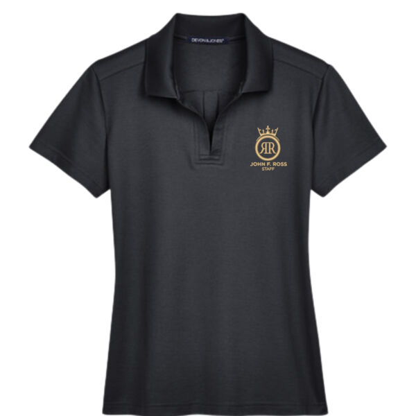Embroidered Ladies' Plaited Polo  Thumbnail